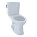 TOTO Entrada™ 1.28 GPF Elongated Two-Piece Toilet (Seat Not Included), Cotton | 30 H x 15.25 W x 28.625 D in | Wayfair CST454CUFG#01