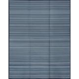 Black/Blue 71 x 48 x 0.04 in Area Rug - Longshore Tides Sheffield Contemporary Stripes Area Rug, Navy | 71 H x 48 W x 0.04 D in | Wayfair