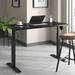 Upper Square™ Kaylan Height Adjustable Standing Desk Wood/Metal in Black | 28 H x 48 W x 24 D in | Wayfair 7A4172A1CAA74231919D87935F9054E1