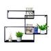 Rebrilliant 3 Piece Tiered Floating Shelf Metal in Black | 32.8 H x 24 W x 4.9 D in | Wayfair C6FCDA2A68C740E4870A8845FFA0FDA2