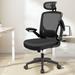 Inbox Zero Jemy Home Office Mesh Task Chair Upholstered/Mesh in Black/Brown | 43 H x 20 W x 19 D in | Wayfair 1745317139DB435EA888BA3899B8EFF1