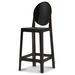 Orren Ellis 25" Counter Stool Plastic/Acrylic in Black | 42 H x 14 W x 19 D in | Wayfair 8B68A414378E4B6C8567FA0361F7E7EC