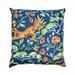 Bungalow Rose Floral 26" Euro Pillow Cover Cotton Blend in Blue | 26 H x 26 W in | Wayfair 8538EAC6935146EE9D4E497F33E1A903