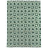 White 36 x 24 x 0.08 in Area Rug - Dakota Fields HELM GREEN Outdoor Rug By Becky Bailey Polyester | 36 H x 24 W x 0.08 D in | Wayfair