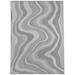 White 36 x 24 x 0.08 in Area Rug - FLOW GREY Outdoor Rug By Orren Ellis Polyester | 36 H x 24 W x 0.08 D in | Wayfair