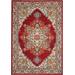 Nourison Majestic 6'x8' Red Multicolor Persian Area Rug - Nourison MST05
