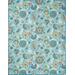 Waverly Sun N Shade SND73 Blue Multicolor 10'x13' Oversized Indoor-outdoor Rug - Nourison SND73