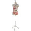 Buste de couture féminin sur pieds hauteur régable mannequin femme déco vitrine fibre de verre