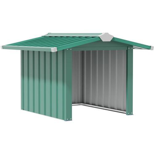 Outsunny - Mähroboter Garage Metall Überdachung für Rasenroboter Sonnen- & Regenschutz Rasenmäher
