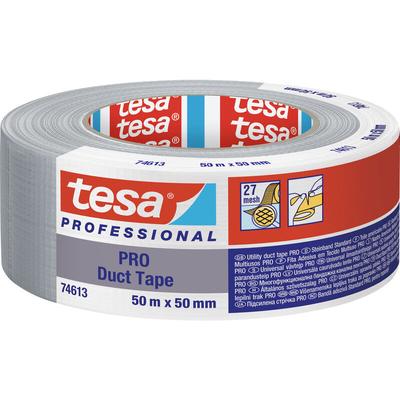 tesa Duct Tape PRO 74613-00003-00 Reparaturband Grau (L x B) 50 m x 50 mm 1 St.