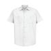 Red Kap SP24 Short Sleeve Industrial Work Shirt in White size SR | Cotton/Polyester Blend SP20, SL20, SB22, CS20