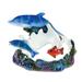 Puzzled Dolphin Cove Multicolor Resin Handcrafted Candleholder - 3’Lx2.5’Wx1.75’H