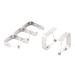 Metal Adjustable Table Cloth Clip Clamp Holder Silver Tone 5 Pcs - Silver Tone