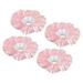 4Pcs Bouquet Collar Satin DIY Decoration Bridal Bouquet Holder Pink