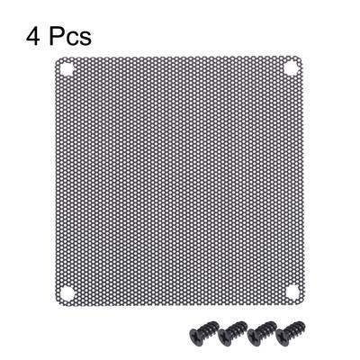 Flexible PC Dust Fan Screen w Screws for Cooling Dustproof Case Cover