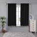 Deconovo Mix & Match Back Tab Blackout and Sheer 4 Piece Curtain Panel Set