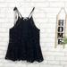 Free People Tops | Intimately Free People Black Starry Eyelet Cut Out Sleeveless Top Size Xs | Color: Black | Size: Xs