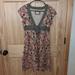 Free People Dresses | Free People Floral Ruffle Dress Size 6 | Color: Red | Size: 6