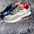 Nike Shoes | Nike Air Max 270 React Running Shoes Ct1264 100 | Color: Gray/White | Size: 8.5
