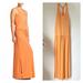 Athleta Dresses | Athleta Cressida Orange Racerback Maxi Dress M | Color: Orange | Size: M