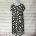 Lularoe Dresses | Lularoe Carly -Disney Mickey Mouse Head Black White Dress Xs | Color: Black/White | Size: Xs