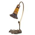 Meyda Lighting Stained Glass Pond Lily 16 Inch Table Lamp - 251552