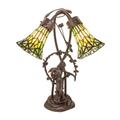 Meyda Lighting Stained Glass Pond Lily 17 Inch Table Lamp - 251677