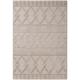 Tapis géométrique design en polyester beige 200x290