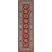 Geometric Kazak Oriental Traditional Wool Runner Rug Hand-knotted - 2'9" x 9'9"