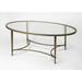 Golden Oval Coffee Table - 50' x 30' x 19'