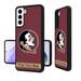 Florida State Seminoles Galaxy Endzone Stripe Personalized Bump Case