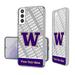 Washington Huskies Galaxy Endzone Personalized Clear Case