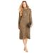 Plus Size Women's Liz&Me® Mockneck Sweater Dress by Liz&Me in Soft Camel Animal (Size 4X)
