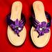 Coach Shoes | Coach Purple Sequin Platform Wedge 10b | Color: Purple | Size: 10