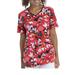 Disney Tops | Disney Mickey And Minnie Scrub Top | Color: Pink/Red | Size: L