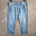 Levi's Jeans | Levis Mens 40x30 505 Straight Leg Regular Fit 5 Pocket Denim Blue Jeans Zip | Color: Blue | Size: 40