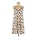 H&M Casual Dress - A-Line: Ivory Print Dresses - Women's Size X-Small