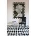 White 36 x 24 x 1 in Area Rug - Novogratz Geometric Handmade Black/Ivory Area Rug Polyester | 36 H x 24 W x 1 D in | Wayfair RETRORET-4BLK2030