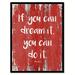 Trinx SpotColorArt Dream It You Can Do It Walt Disney Canvas Print, White Canvas | 9 H x 7 W x 1 D in | Wayfair AD48C0FCB1E548B19D5E7FB5B39E3FDB