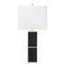Everly Quinn Jacques 34.5" Tall MDF Table Lamp, Black in Black/White/Yellow | 34.5 H x 5 W in | Wayfair 997A16AC703D45059B120373126DACE7