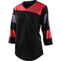 Troy Lee Designs Mischief Rugby Ladies Bicycle Jersey, black-red, Size S for Women