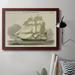 Longshore Tides Antique Clipper Ship II Premium Framed Canvas- Ready To Hang Canvas, Solid Wood in Blue/Gray | 16 H x 20 W x 2.5 D in | Wayfair