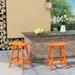 Rosalind Wheeler Waretown Patio Bar & Counter Stool Plastic in Orange | 24 H x 20.5 W x 17 D in | Wayfair 379A7CE61EF54FBDAC0ECECAD4D3A55F