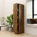 vidaXL Apothecary Cabinet Smoked Oak 30x42.5x150 cm Engineered Wood