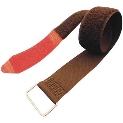 F101-38-600M Klettband mit Gurt Haft- und Flauschteil (l x b) 600 mm x 38 mm Schwarz, Rot 1