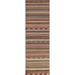 Striped Gabbeh Kashkoli Oriental Runner Rug Handmade Wool Carpet - 2'7" x 9'6"