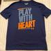 Nike Shirts & Tops | Boys Large Under Armour Heat Gear T-Shirt | Color: Blue/Gray/Orange | Size: Lb