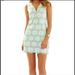 Lilly Pulitzer Dresses | Lilly Pulitzer Nadine Shift Dress In Lilly Pad Lace Whisper Blue | Color: Blue/Gold | Size: 2