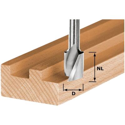 Hs Spi S8 D8/19 Spiralnutfräser 8 x 19 x 50 x 8 mm ( 490945 ) für Oberfräse of 900, of 1000, of