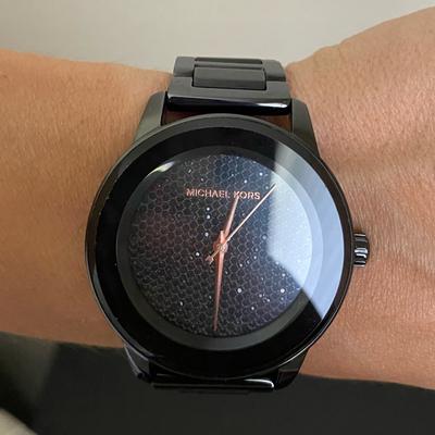 Michael Kors Accessories | Black Michael Kors Watch | Color: Black | Size: Os
